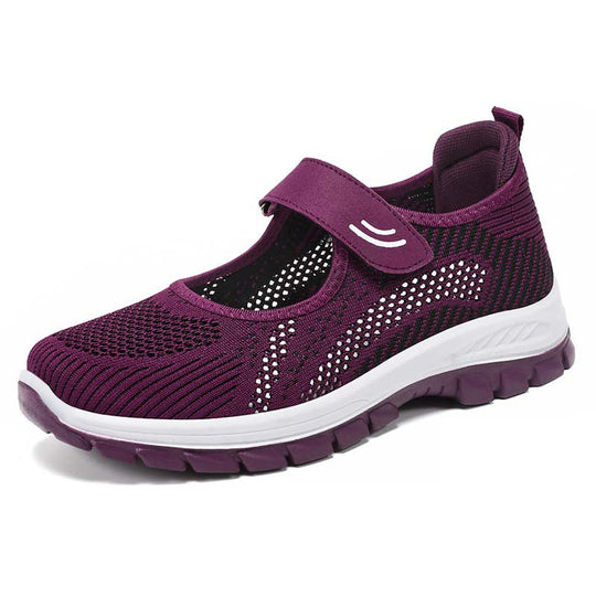 Damen Bequeme Sportliche Sneakers mit verstellbarem Riemen R&B