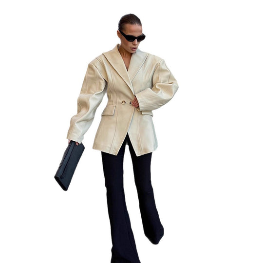 Damen Oversized Blazerjacke mit modernem Schnitt und eleganten Details R&B