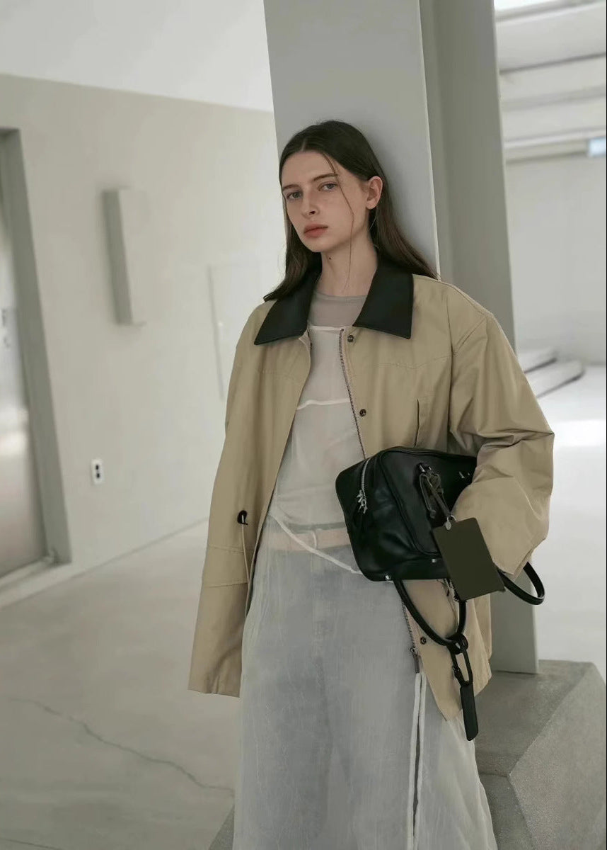 R&B | Kontrastkragen Utility-Jacke