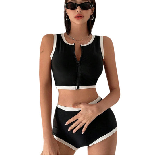Damen Sportliches Zweiteiler-Badeoutfit R&B