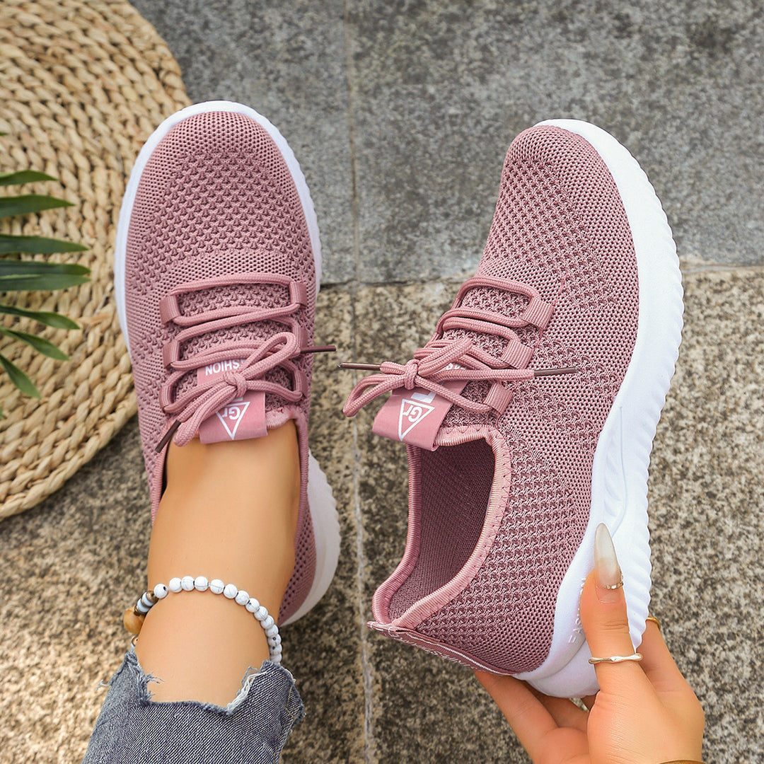 Damen Leichte Laufschuhe mit atmungsaktiver Mesh-Konstruktion und flexibler Sohle R&B