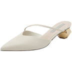 Damen Sling-Pumps mit spitzem Design und elegantem Blockabsatz R&B