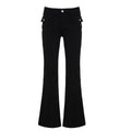 Damen Hochtaillierte Flared Jeans mit praktischen Taschen R&B