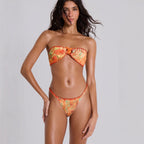 Damen Bandeau-Bikini-Set mit verspieltem Wickelrock R&B