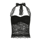 Damen Spitzen-Corsage Top R&B