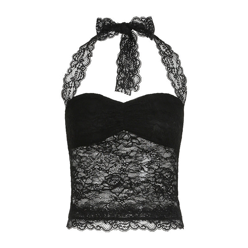Damen Spitzen-Corsage Top R&B