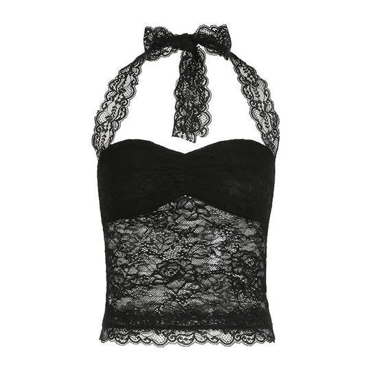 Damen Spitzen-Corsage Top R&B