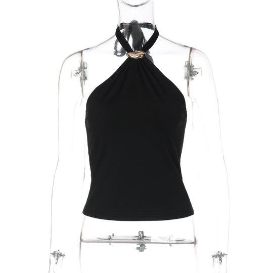 Damen Elegantes und zeitloses Neckholder-Top R&B