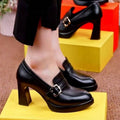 Damen Elegante Pumps mit modischer Schnallenverzierung R&B