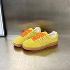 Damen Sportliche Sneaker aus weichem Wildleder mit modischem Schnürdesign R&B