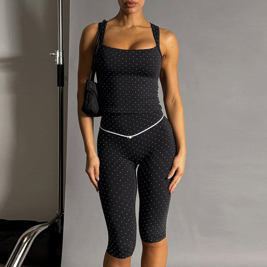 Damen Sportliches Oberteil und Leggings-Set R&B
