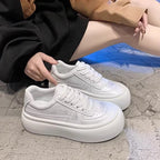 Damen Plateau Sneakers mit ergonomischer Sohle und atmungsaktivem Obermaterial