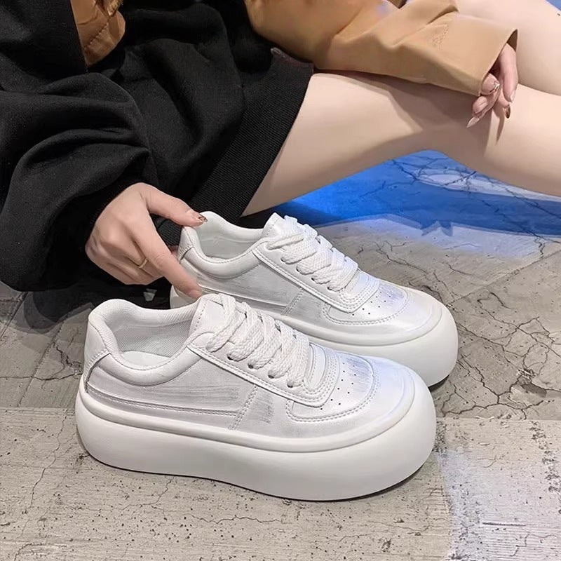 Damen Plateau Sneakers mit ergonomischer Sohle und atmungsaktivem Obermaterial