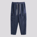 Herren Cargohose aus komfortablem Waffelmaterial mit verstellbarem Bund R&B