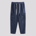 Herren Cargohose aus komfortablem Waffelmaterial mit verstellbarem Bund R&B