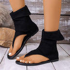 Damen Modische Zehentrenner mit eleganter Stulpen-Detail R&B