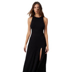 Damen Maxikleid mit seitlichem Schlitz R&B
