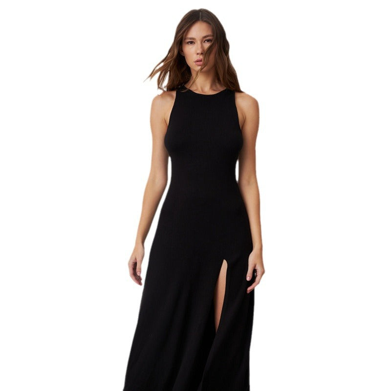 Damen Maxikleid mit seitlichem Schlitz R&B