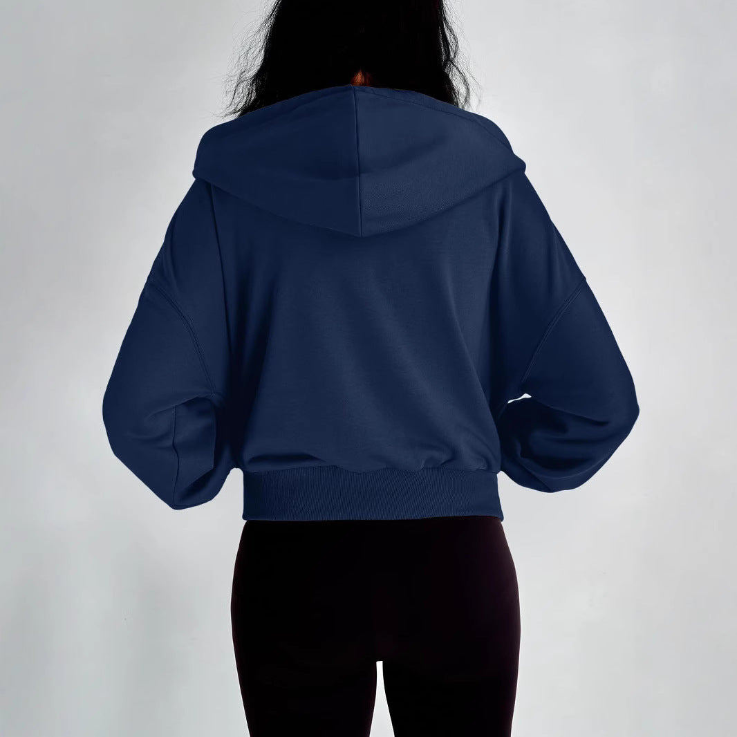 Damen modischer Kapuzenpullover mit lässigem Schnitt und praktischen Taschen R&B