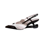 Damen elegante Sling-Ballerinas mit modischer Schnallenverzierung R&B
