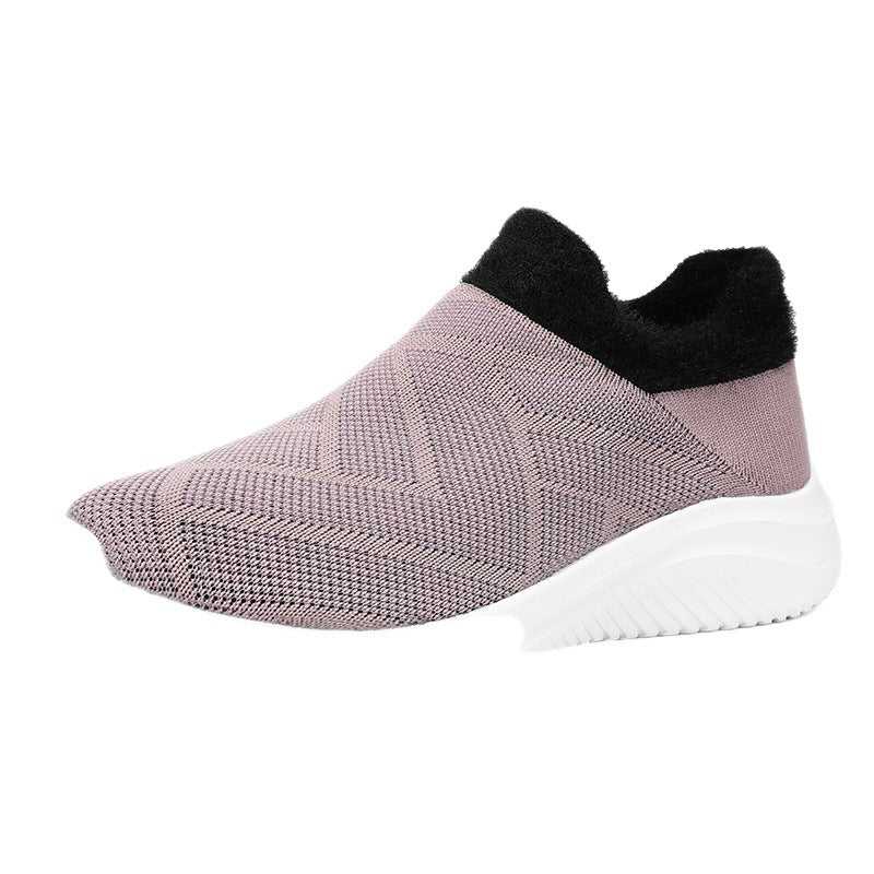 Damen Bequeme Slip-On Sneakers mit warmem Innenfutter R&B