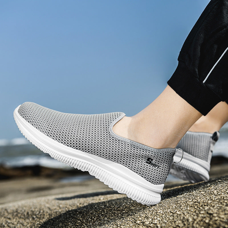 Damen Atmungsaktive Slip-On Freizeitschuhe mit rutschfester Sohle R&B