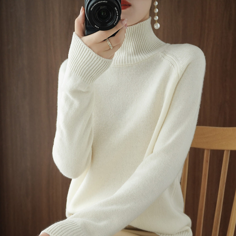 R&B | Modischer Rollkragen-Strickpullover