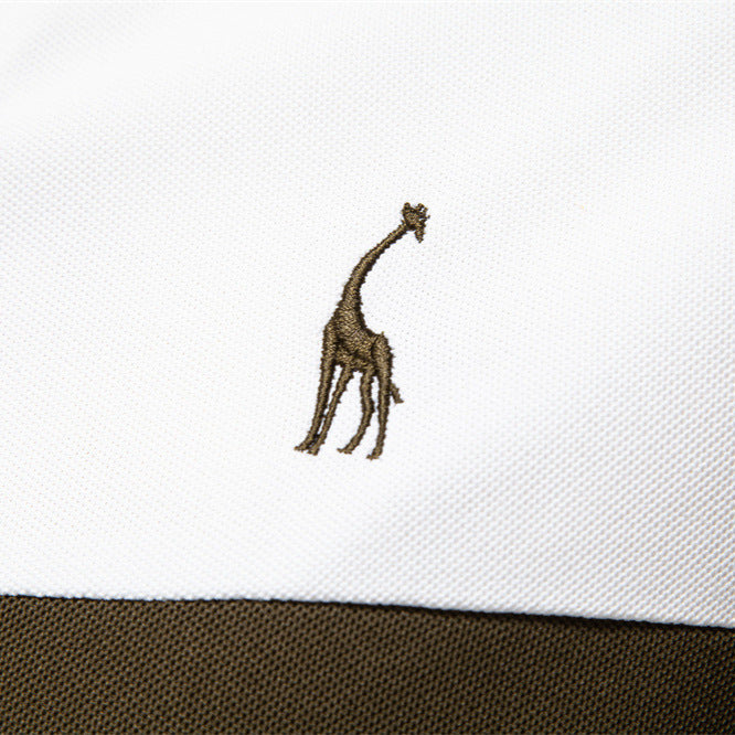 Herren Poloshirt mit modernem Blockdesign und hochwertiger Baumwollmischung