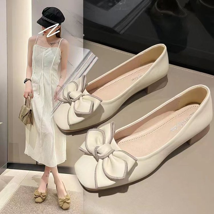 Damen Ballerinas mit dekorativem Schleifen-Design und hochwertigem Kunstleder R&B