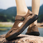 Herren Atmungsaktive Freizeitschuhe mit verstellbarem Riemen R&B