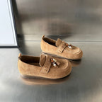 Damen Mokassins aus weichem Wildleder mit raffinierten Schmuckdetails R&B