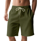 Herren nan knielange Bermudashorts mit elastischem Bund Kordelzug und Seitentaschen R&B