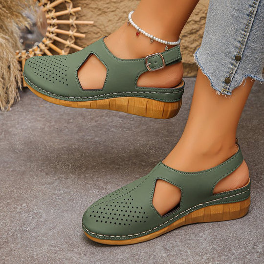 Damen Bequeme Clogs mit luftigen Cut-Outs R&B