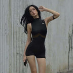 Damen Sportlicher Badesuit mit modernem Mesh-Design R&B