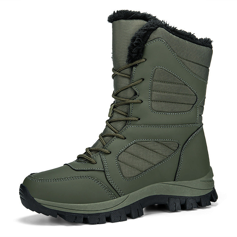 Damen Warm gefütterte Winterstiefel mit rutschfester Gummisohle R&B