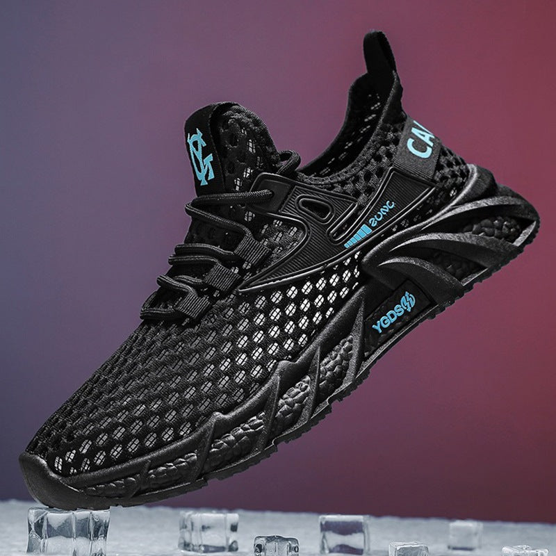 Damen Sportliche Sneakers mit atmungsaktivem Netzoberteil und stoßdämpfender Sohle R&B