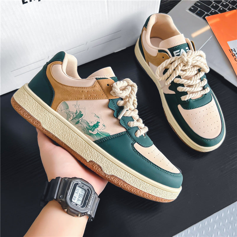 Damen Sneaker mit trendigem Design und hochwertiger Leder-Oberfläche R&B