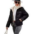 Damen platzsparende und warme Winterjacke R&B