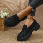 Damen Mokassins mit strukturiertem Obermaterial und stylischer Sohle R&B