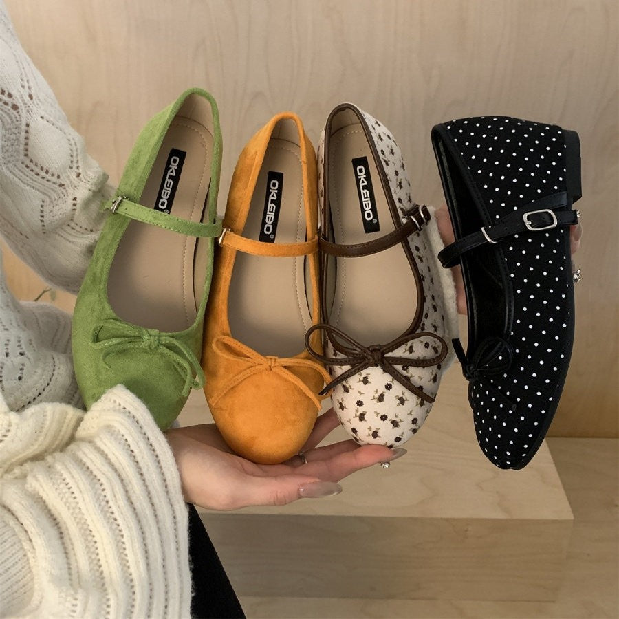Damen Ballerinas mit verspieltem Blumenmuster R&B