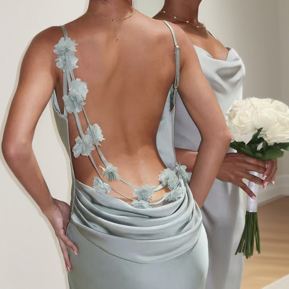 Damen Elegantes und figurbetontes Abendkleid mit schmalen Trägern R&B
