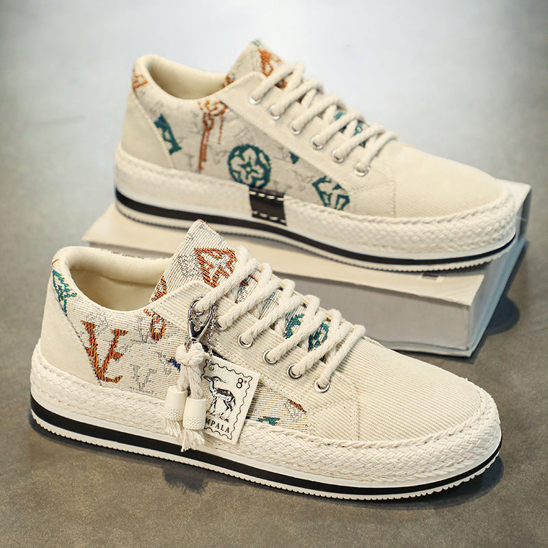 Damen Trendige und bequeme Sneakers mit geflochtenem Sohlenrand R&B