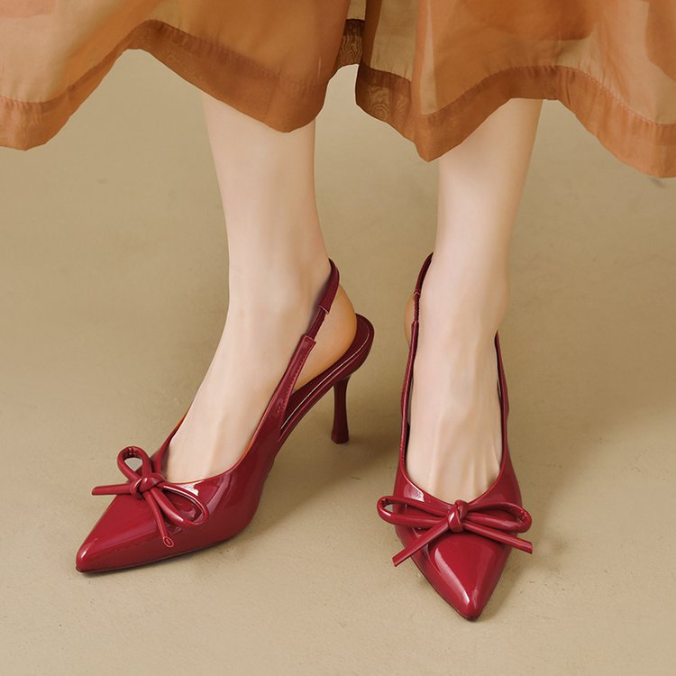 Damen Slingback Pumps mit elegantem Schleifenakzent R&B