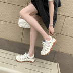 Damen Sportliche Sneaker mit atmungsaktiver Oberflächenstruktur und rutschfester Sohle R&B