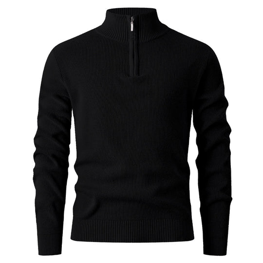 Herren Strickpullover mit Stehkragen R&B