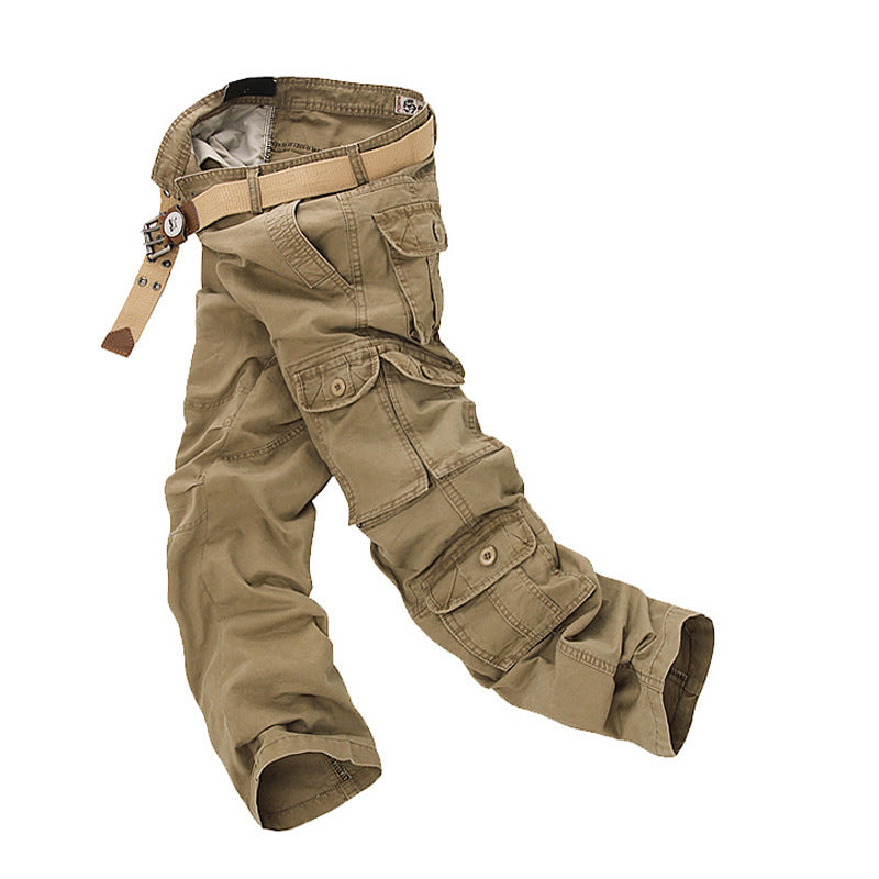 Herren Multifunktionale Cargo-Hose mit verstellbarem Bund und zahlreichen Taschen R&B