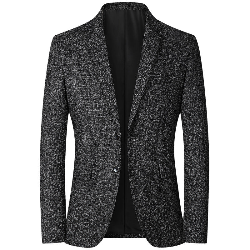 Herren moderner und eleganter Blazer aus Strukturstoff R&B