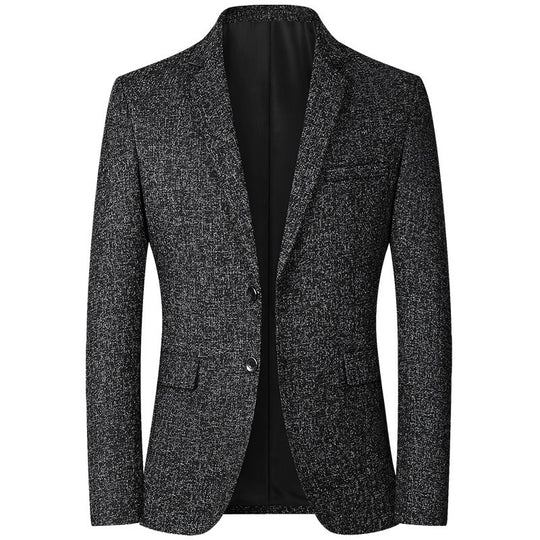 Herren moderner und eleganter Blazer aus Strukturstoff R&B