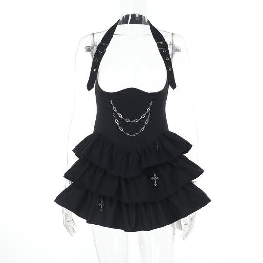 Damen figurbetonte Bluse mit Rüschendetails und Schnürung R&B