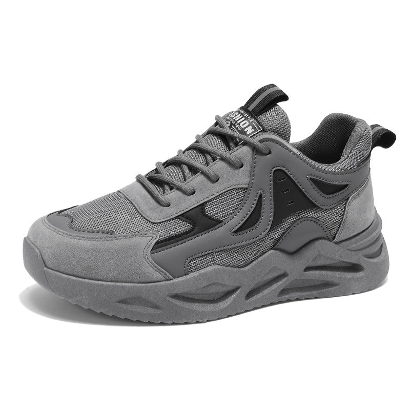 Damen Sportliche Sneakers mit atmungsaktiver Oberflächenstruktur und robustem Sohlenprofil